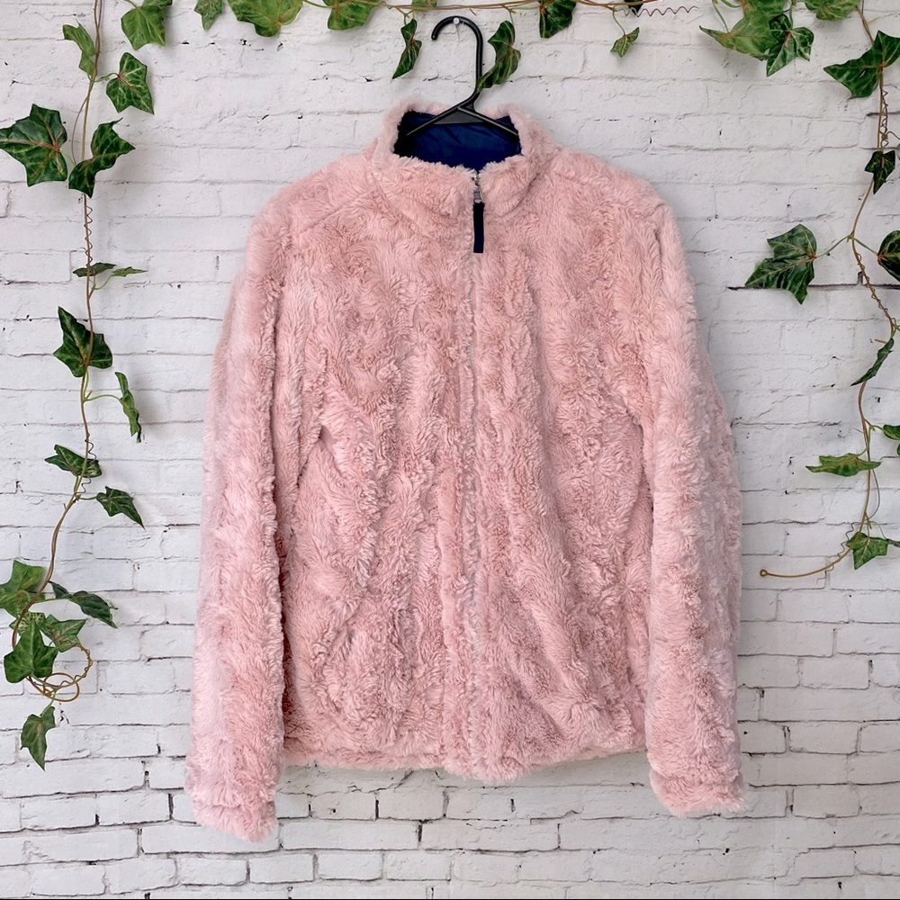 Me Jane Reversible Puffer Faux Fur Jacket